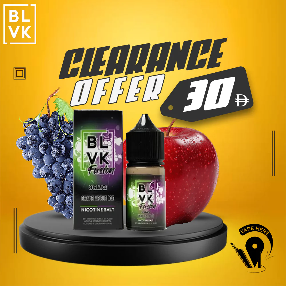BLVK GRAPE APPLE ICE SaltNic 30ml - BLVK FUSION SERIES