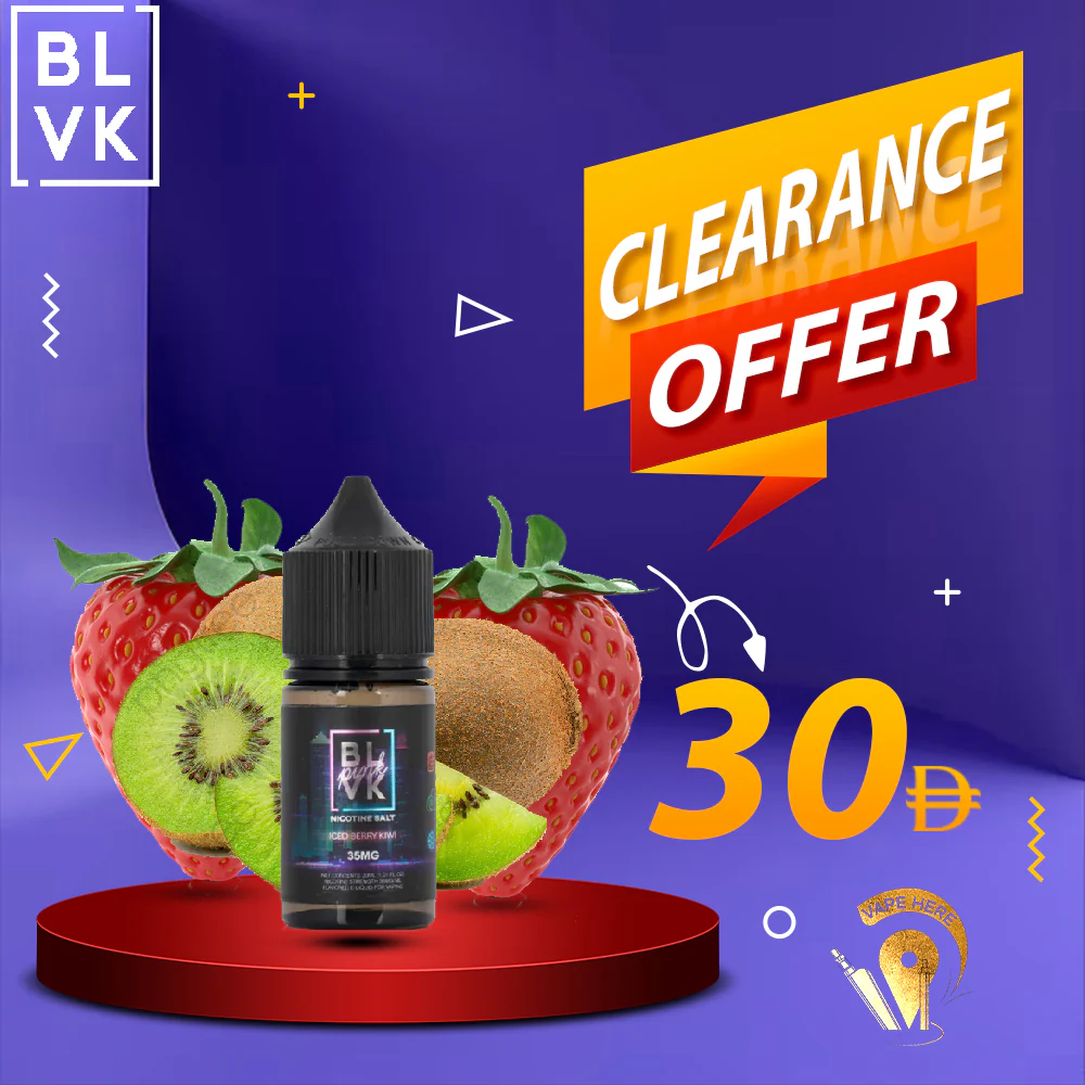 BLVK ICED BERRY KIWI SaltNic 30ml - BLVK PINK SERIES - Image 2