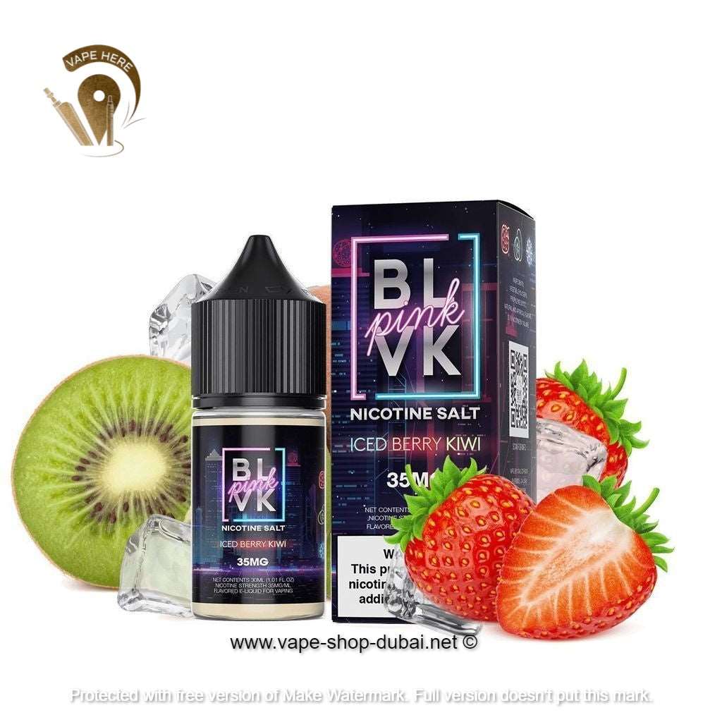 BLVK ICED BERRY KIWI SaltNic 30ml - BLVK PINK SERIES - Image 3