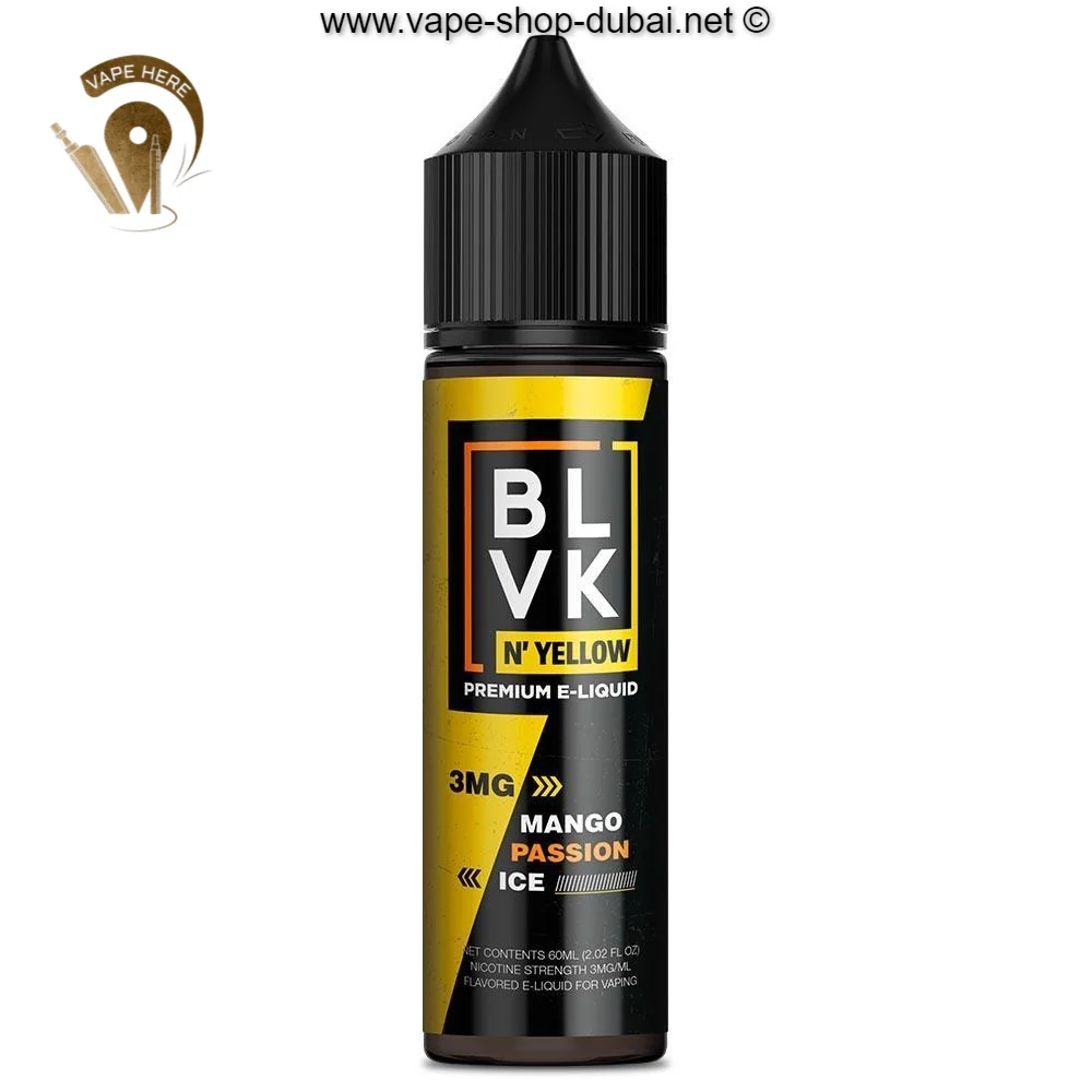 BLVK MANGO PASSION ICE E-Liquids 60ml - BLVK YELLOW SERIES - Image 3