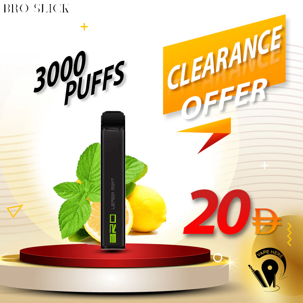 BRO Slick Disposable Vape 3000 PUFFS 20MG - Image 2