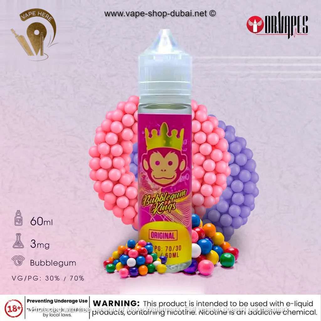 BubbleGum Kings Original 60ml by Dr. Vapes - Image 2