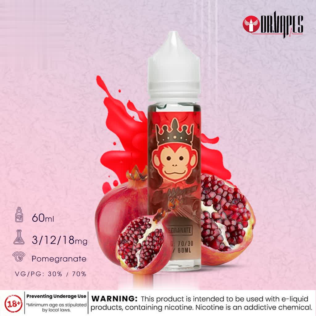 BubbleGum Kings Pomegranate 60ml by Dr. Vapes - Image 2
