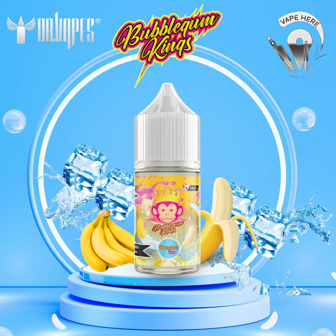 Bubblegum Kings Banana Ice 30ml Saltnic By Dr Vapes