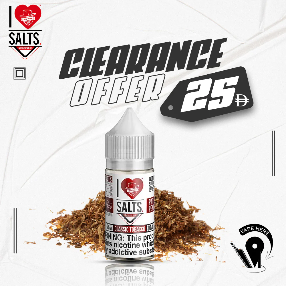 Classic Tobacco - I Love Salts / Mad Hatter Juice