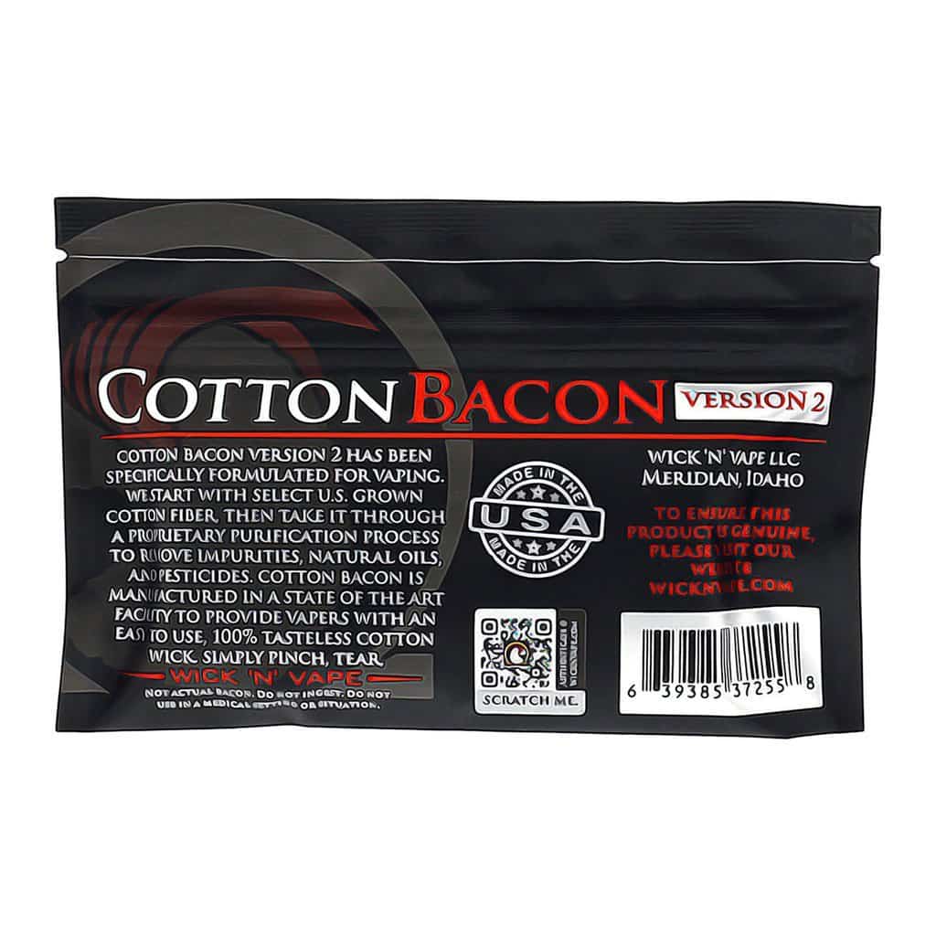 Cotton Bacon Version 2 (Organic Cotton) - Wick N Vape - Image 3
