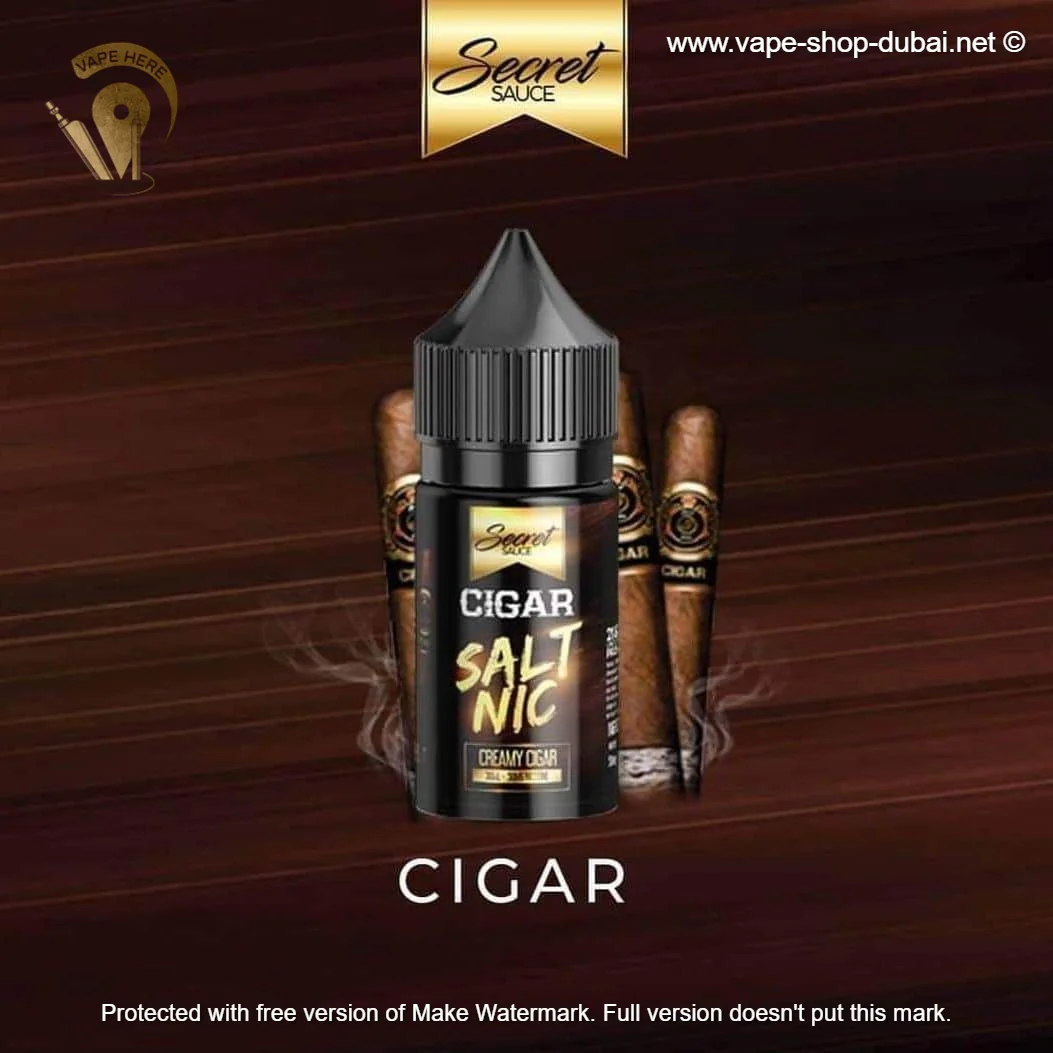 Creamy Cigar 30ml Saltnic by Secret Sauce