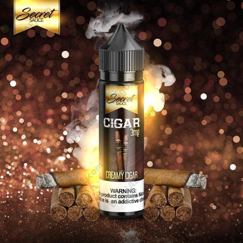 Creamy Cigar 60ml E Liquid by Secret Sauce - Image 2