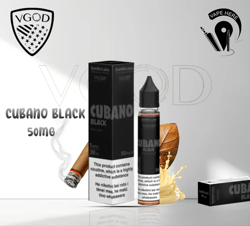 VGOD Cubano Black Nic Salts - 30ml - Image 4