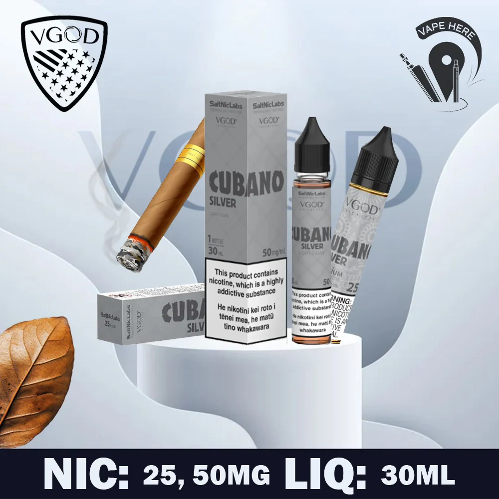VGOD Cubano Silver Nic Salts - 30ml - Image 2