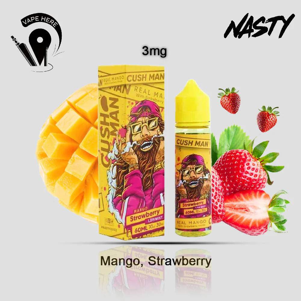 Cush Man Mango Strawberry - Nasty E-Liquids 60ml - Image 3