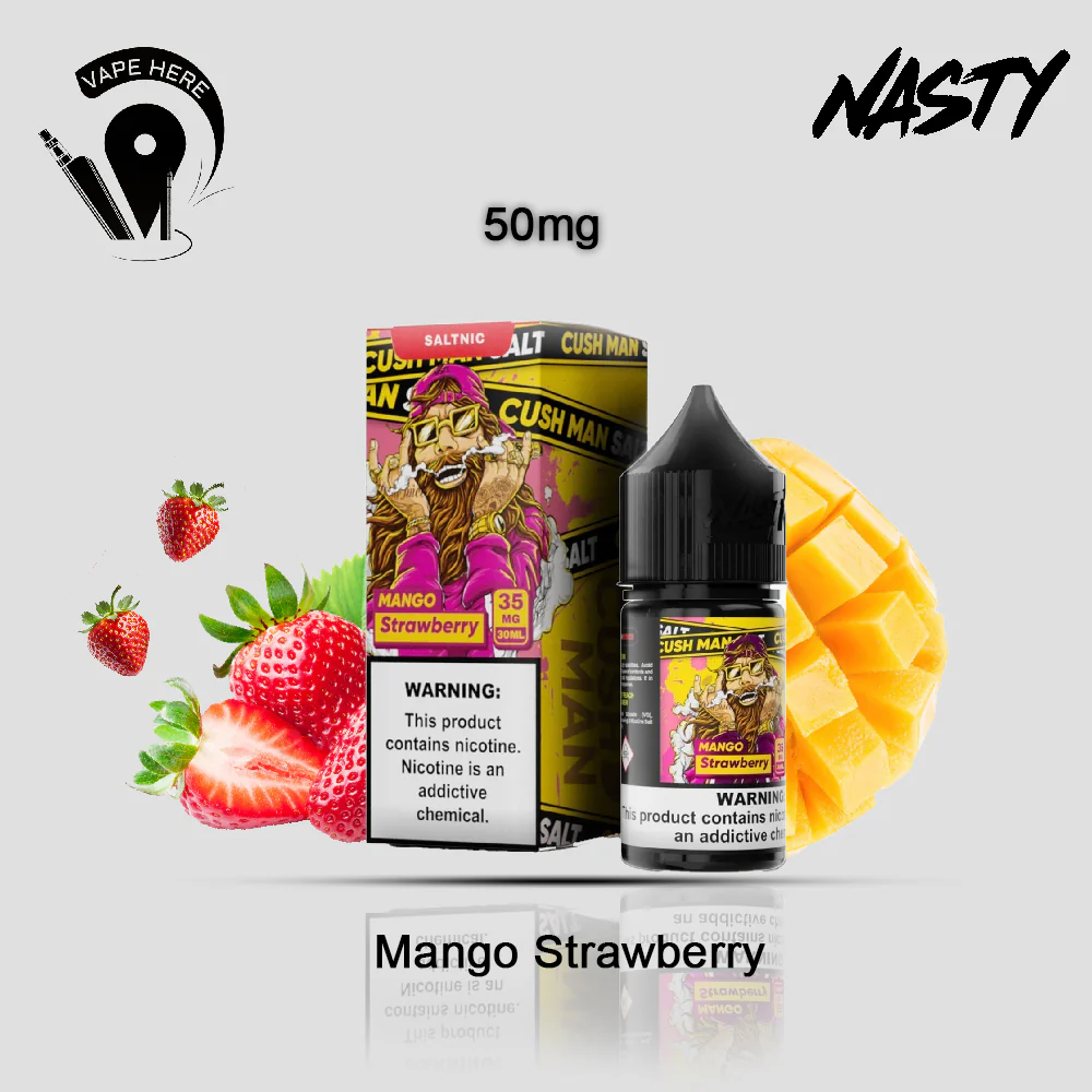 Cush Man Mango Strawberry - Nasty SaltNic 30ml - Image 5