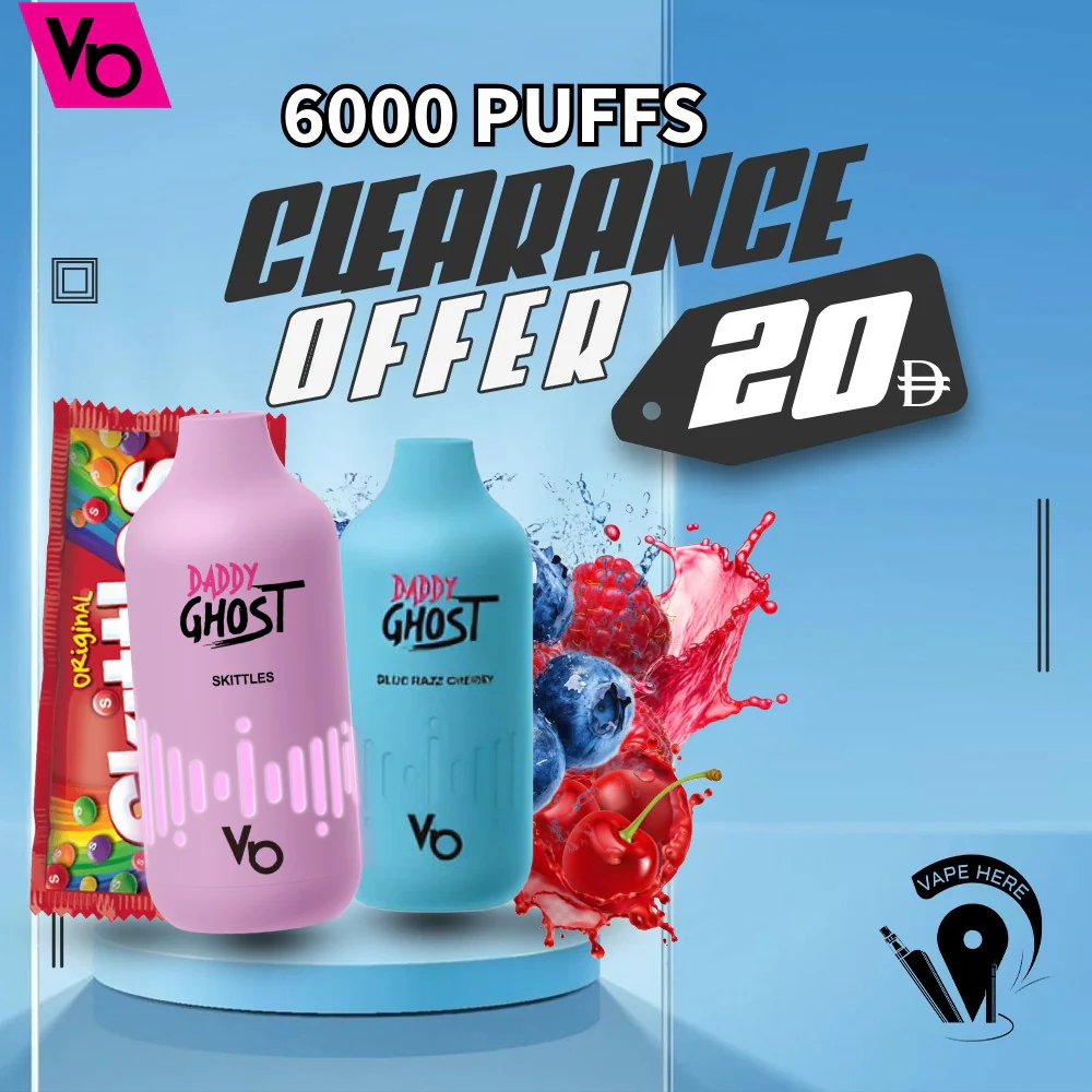DADDY GHOST 6000 PUFFS 20MG DISPOSABLE VAPE BY VAPES BARS