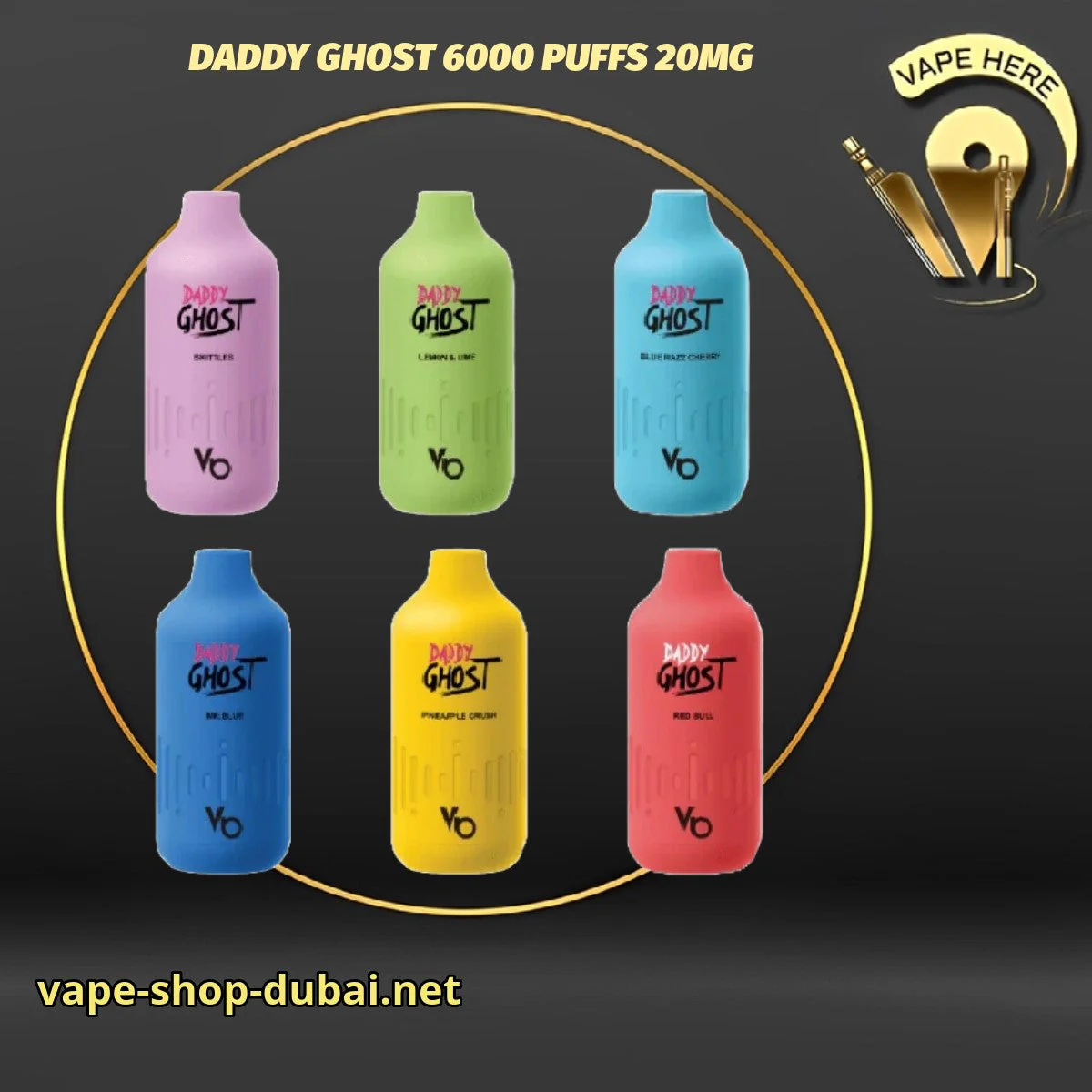 DADDY GHOST 6000 PUFFS 20MG DISPOSABLE VAPE BY VAPES BARS - Image 5