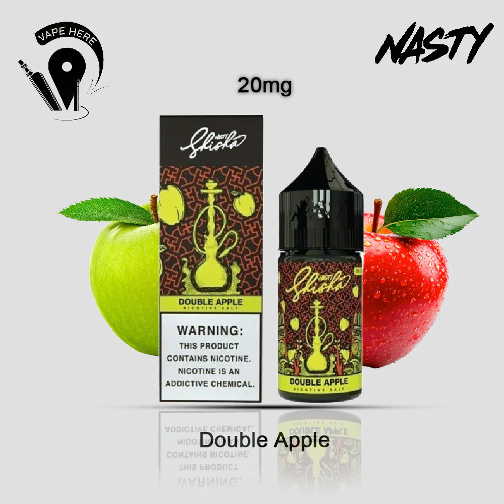 Double Apple Nasty Shisha - SaltNic 30ml - Image 3