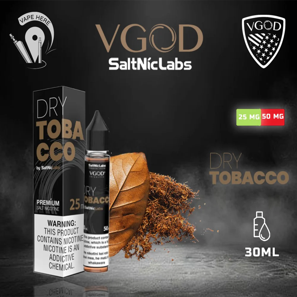 VGOD Dry Tobacco Nic Salts - 30ml