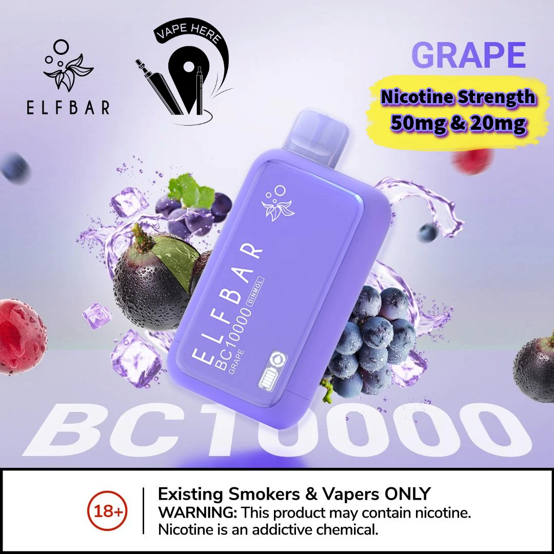 ELF BAR BC10000 PUFFS DISPOSABLE VAPE 20 & 50MG - Image 14