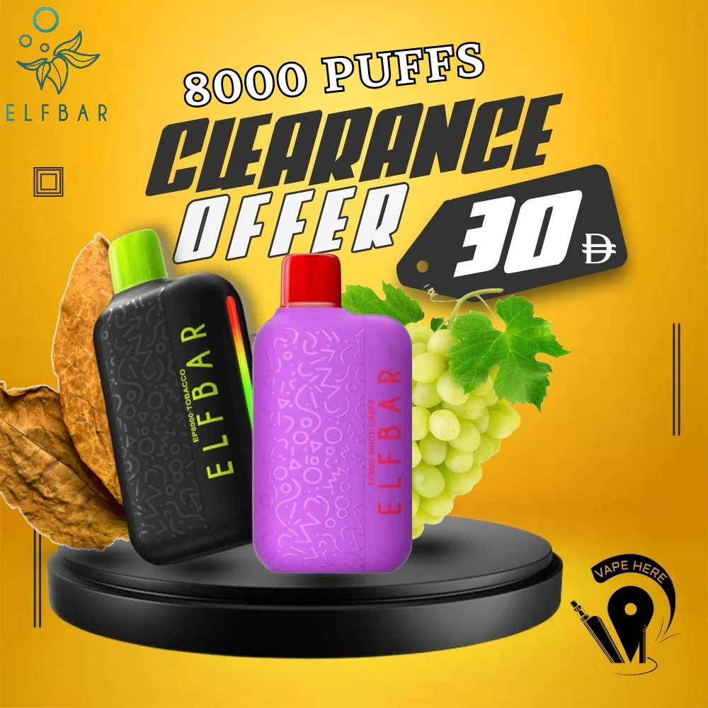 ELF BAR EP8000 Puffs Disposable Vape (Non-Rechargeable)