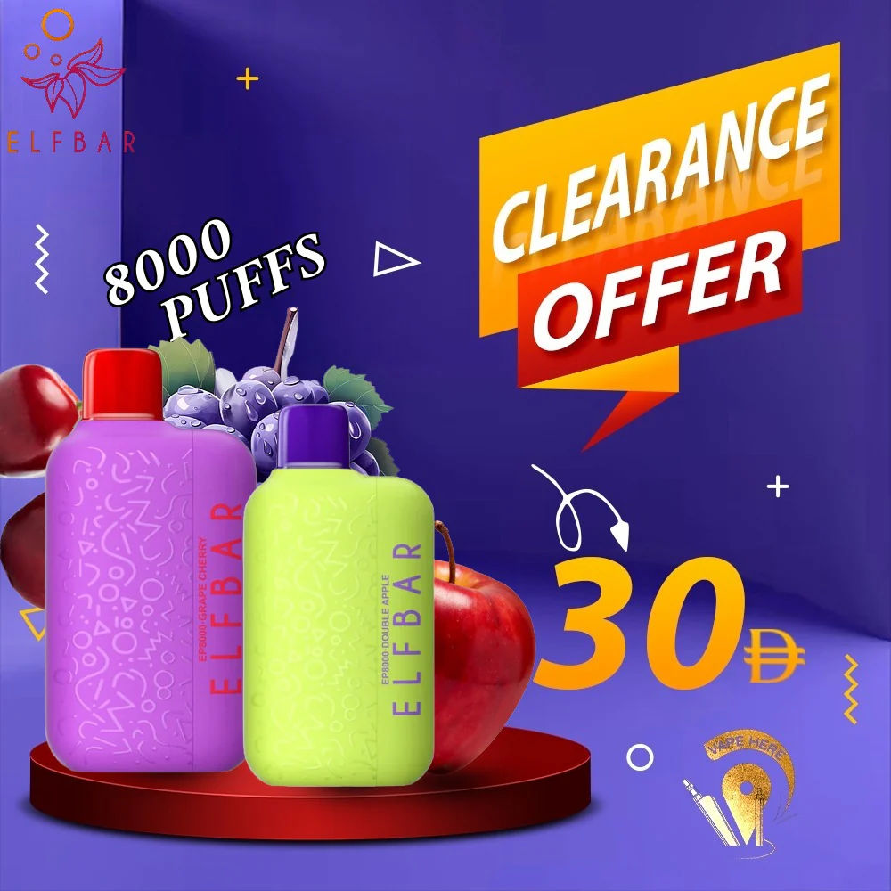 ELF BAR EP8000 Puffs Disposable Vape (Non-Rechargeable) - Image 2