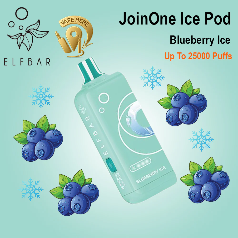 ELF BAR JOINONE ICE KIT & POD 25K Puffs  Disposable Vape - Image 13