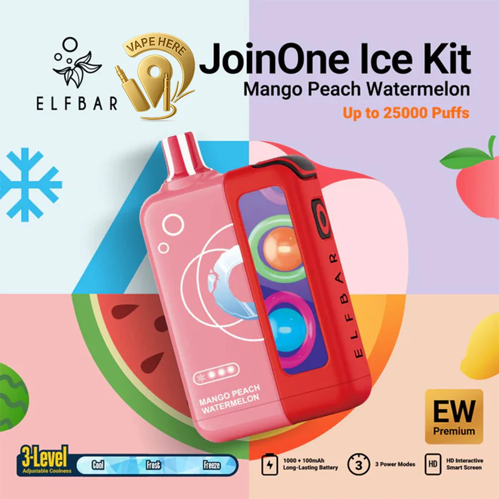 ELF BAR JOINONE ICE KIT & POD 25K Puffs  Disposable Vape - Image 9