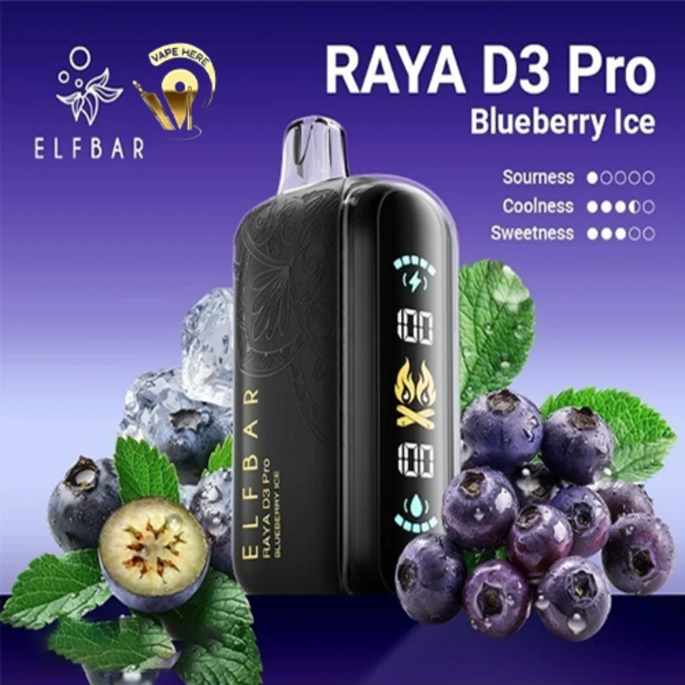 ELF BAR RAYA D3 PRO 30K PUFFS 50MG DISPOSABLE VAPE - Image 3