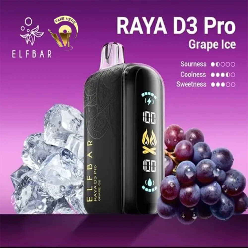 ELF BAR RAYA D3 PRO 30K PUFFS 50MG DISPOSABLE VAPE - Image 8