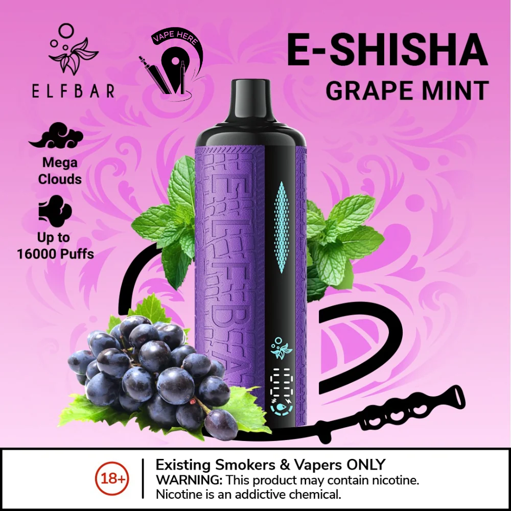 ELFBAR E-Shisha 16000 PUFFS DISPOSABLE VAPE Ultimate DTL Experience - Image 4