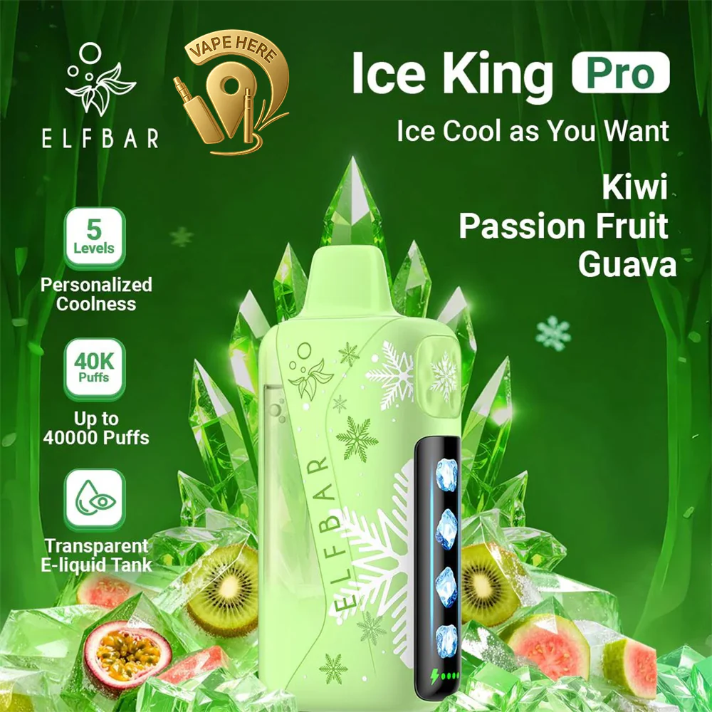 ELFBAR Ice King Pro 40K Disposable Vape Winter Edition - Image 6