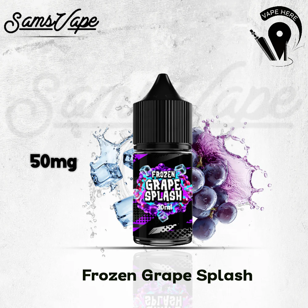 Frozen Grape Splash Saltnic by Sam Vapes - Image 4