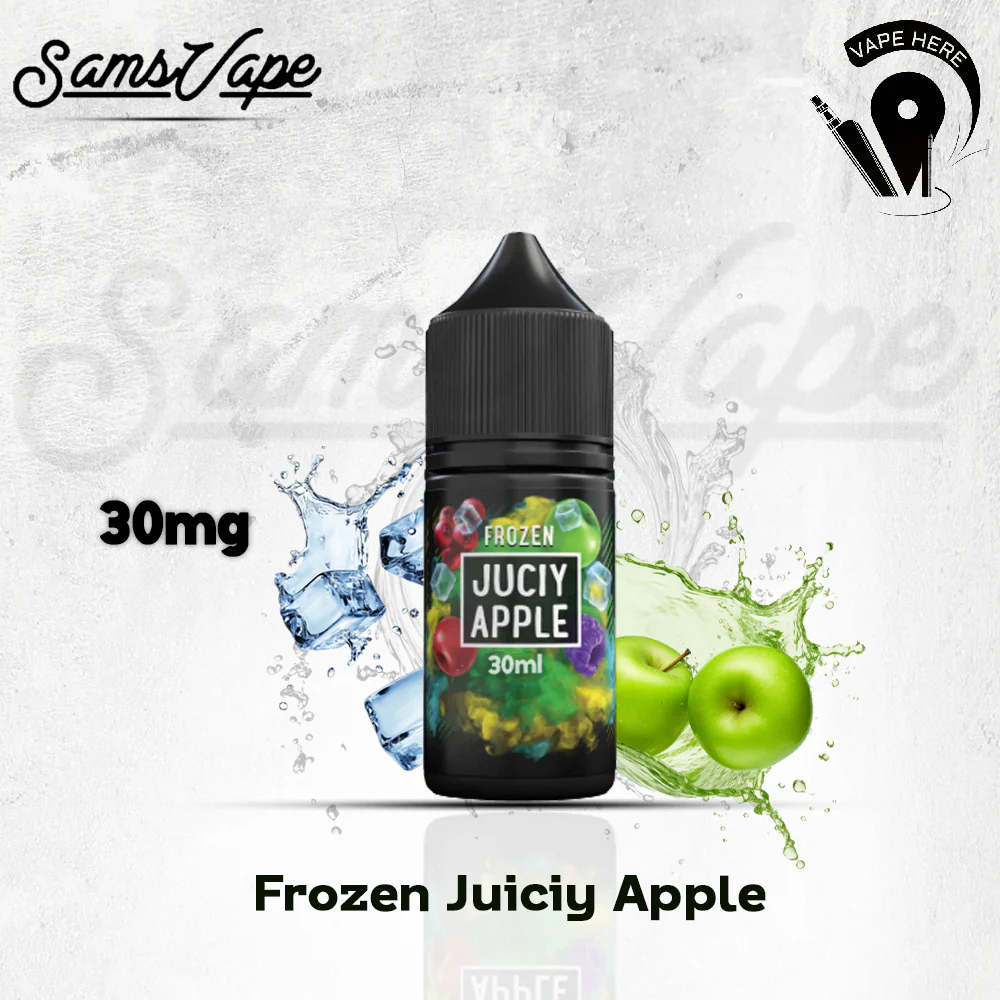 Frozen Juicy Apple Saltnic By Sam Vapes - Image 3
