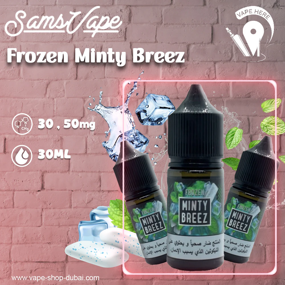 FROZEN MINTY BREEZ SALT NIC - SAMS VAPES