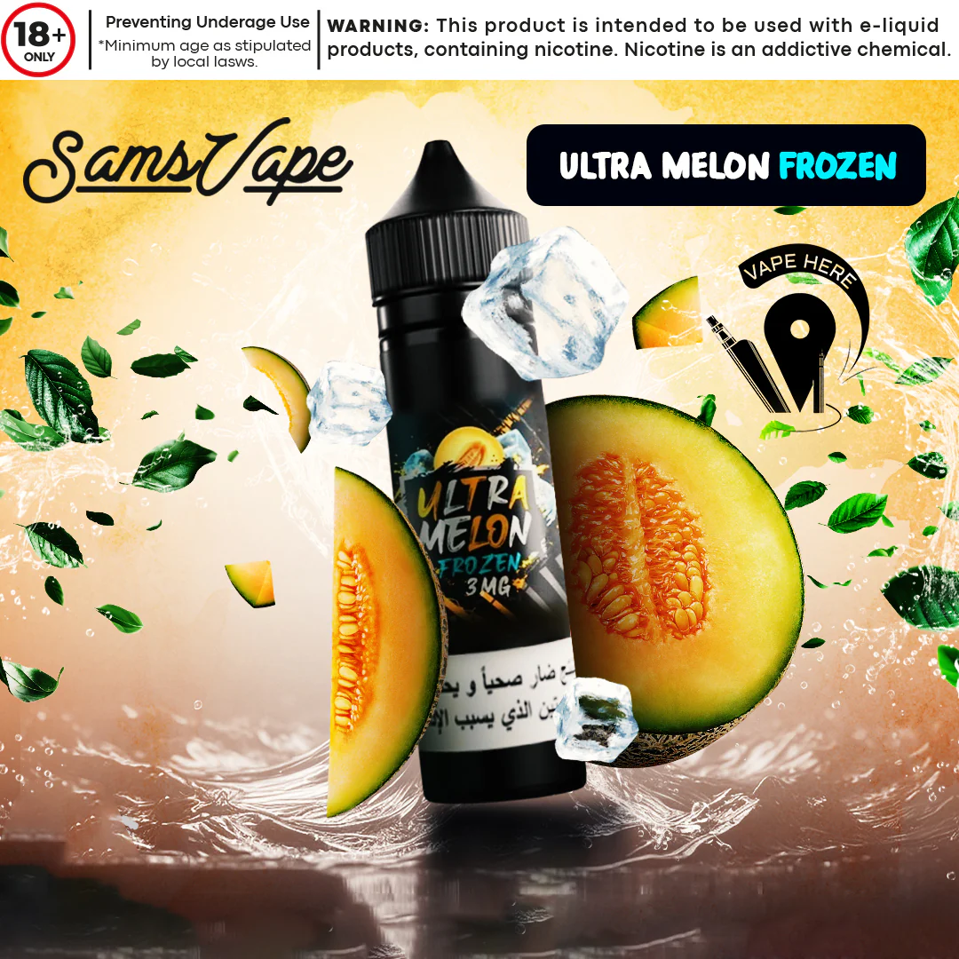 Frozen Ultra Melon E-liquid By Sam Vapes
