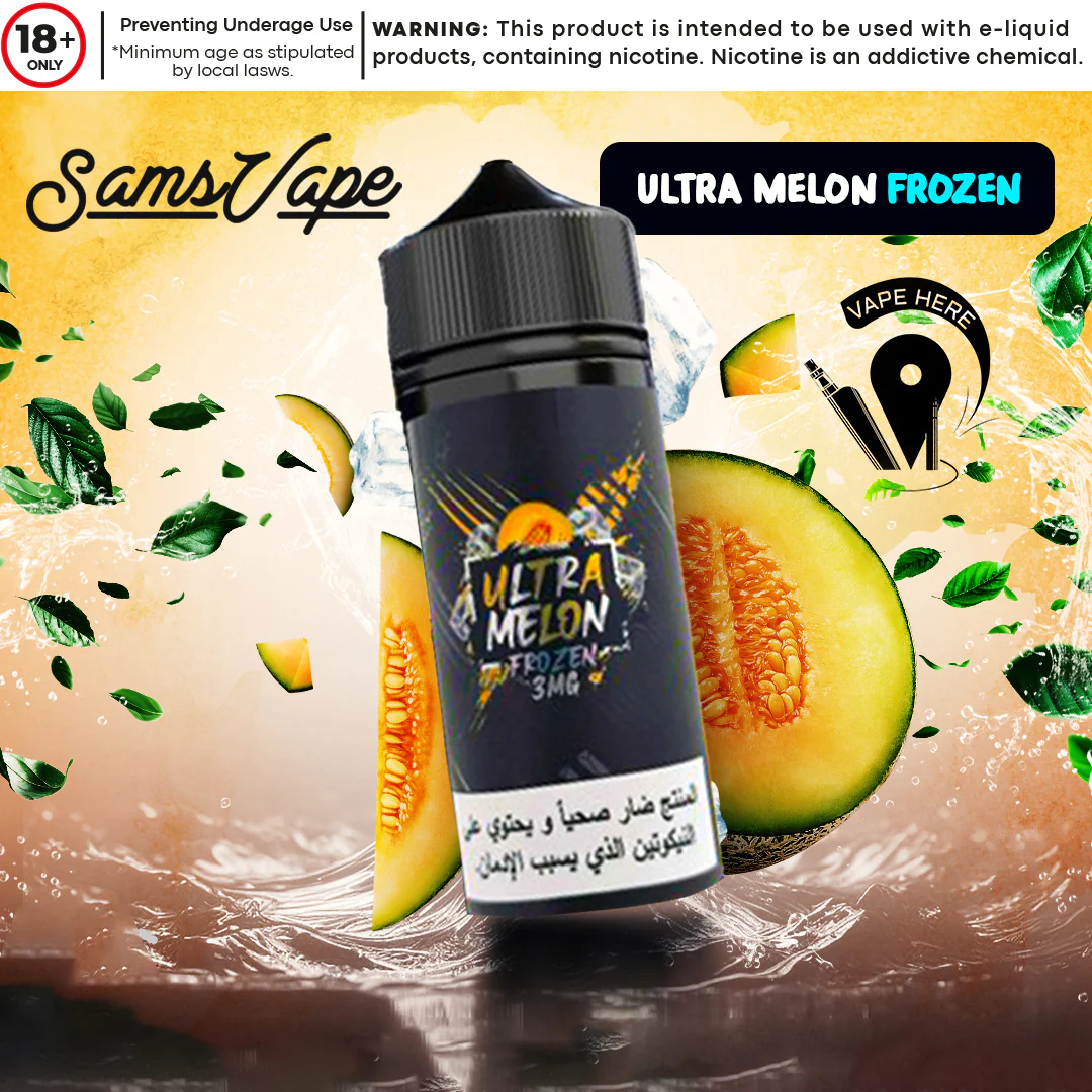 Frozen Ultra Melon E-liquid By Sam Vapes - Image 2