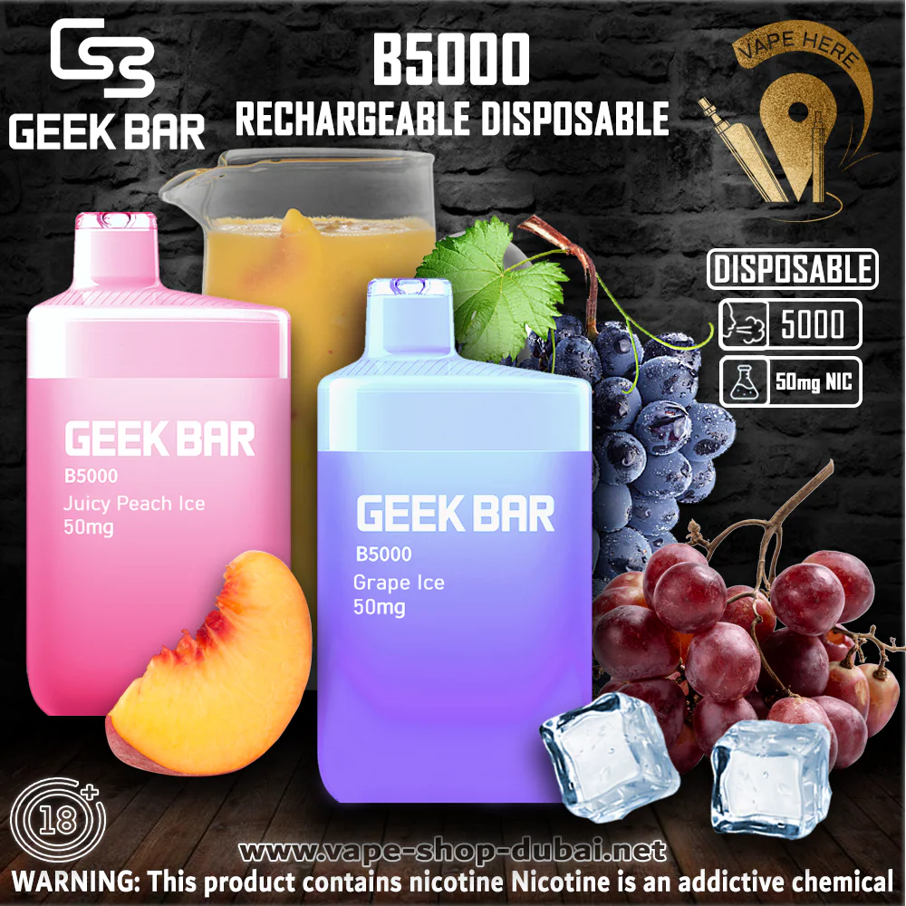 Geek Bar B5000 Rechargeable Disposable ( 0 ,20,50 mg) 5000 Puffs - Image 4