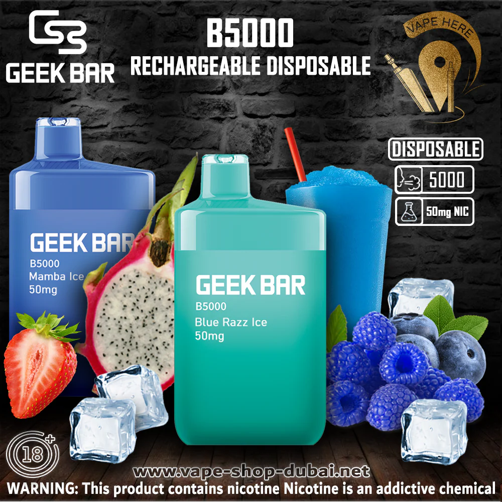 Geek Bar B5000 Rechargeable Disposable ( 0 ,20,50 mg) 5000 Puffs - Image 5