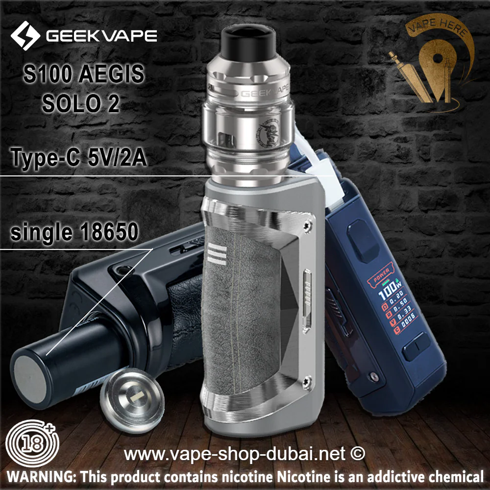 GEEKVAPE S100 AEGIS SOLO 2 STARTER KIT (Sub-ohm Tank)