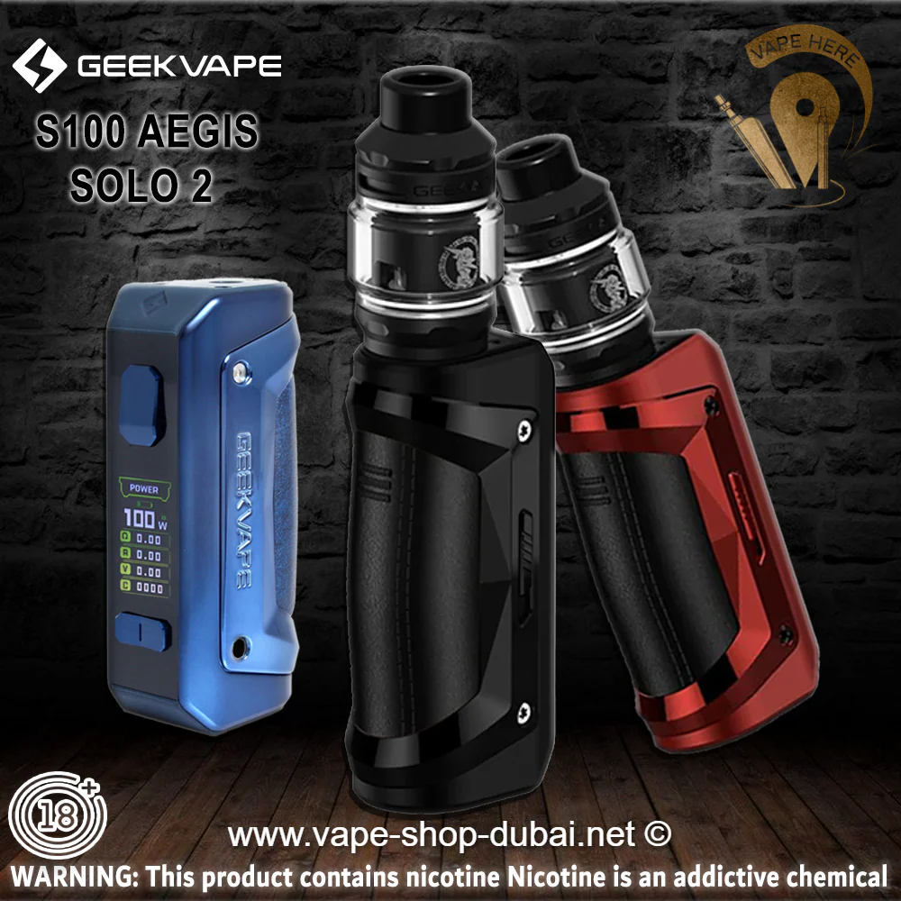 GEEKVAPE S100 AEGIS SOLO 2 STARTER KIT (Sub-ohm Tank) - Image 3