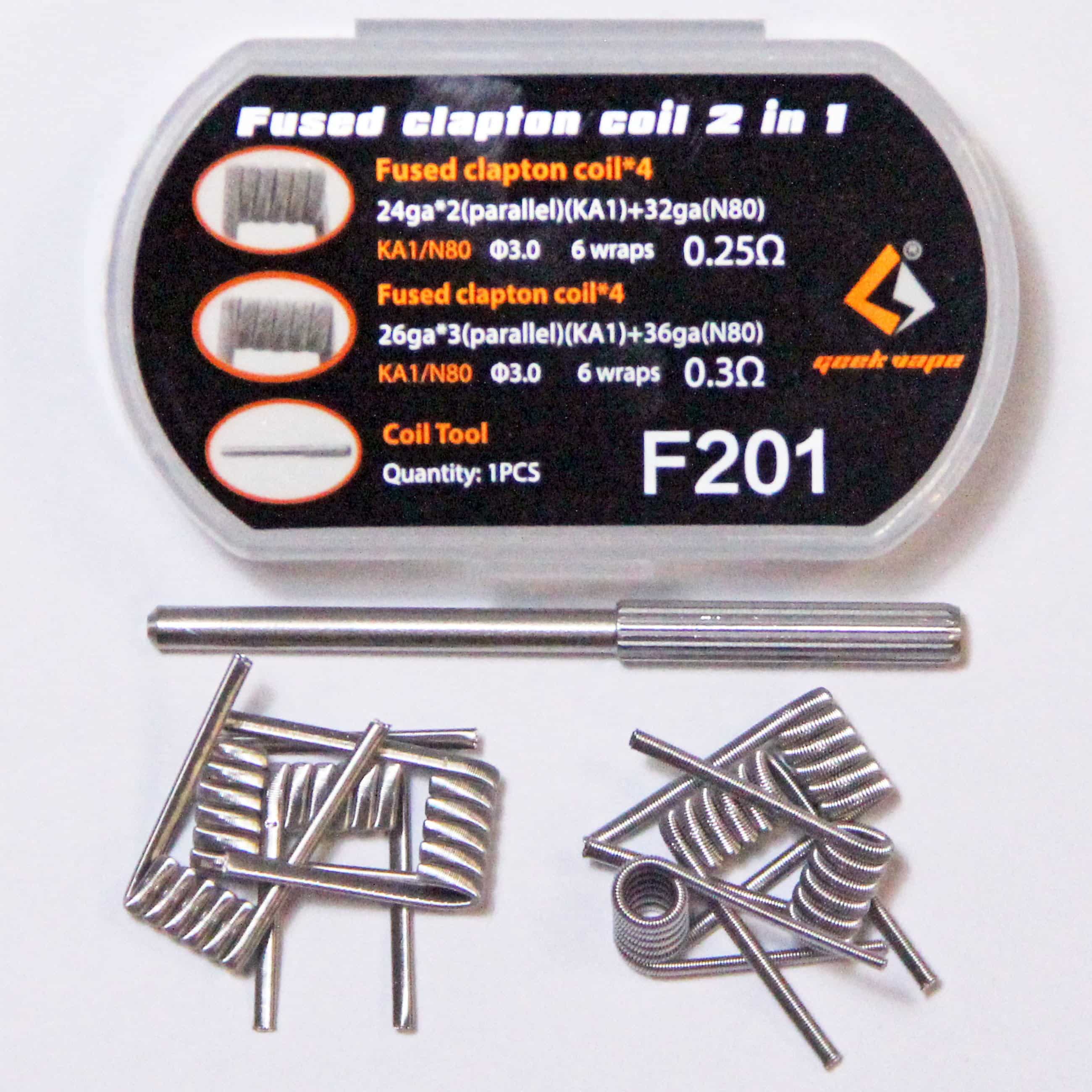 GEEKVAPE F201 FUSED CLAPTON COILS NZ – 0.25 AND 0.3 OHM - Image 3