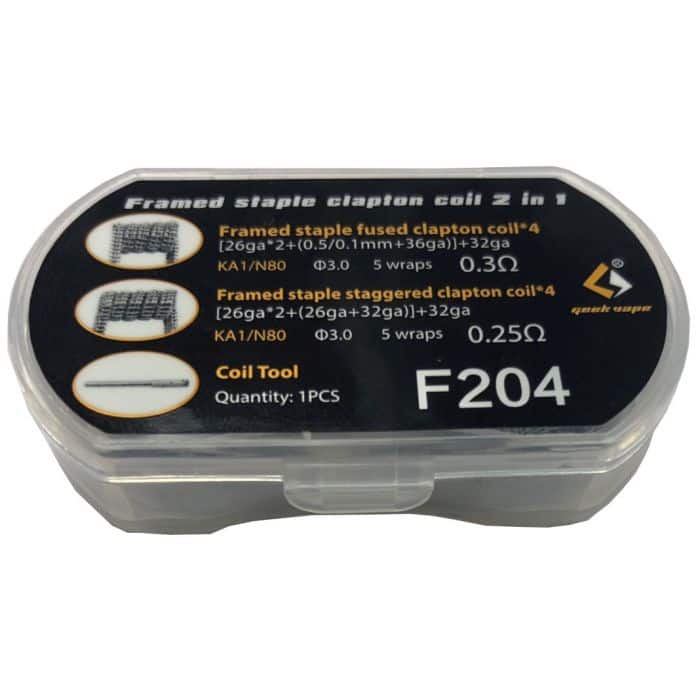 GEEKVAPE F204 FUSED CLAPTON 2 IN 1 PREBUILT COILS - Image 4