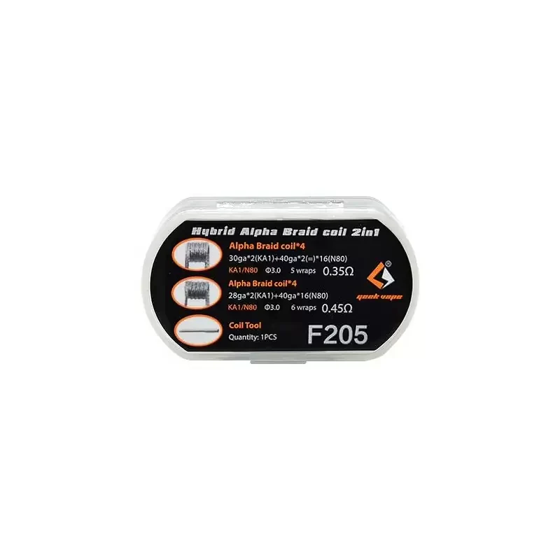 GEEKVAPE F205 HYBRID ALPHA BRAID 2 IN 1 PREBUILT COILS - Image 5