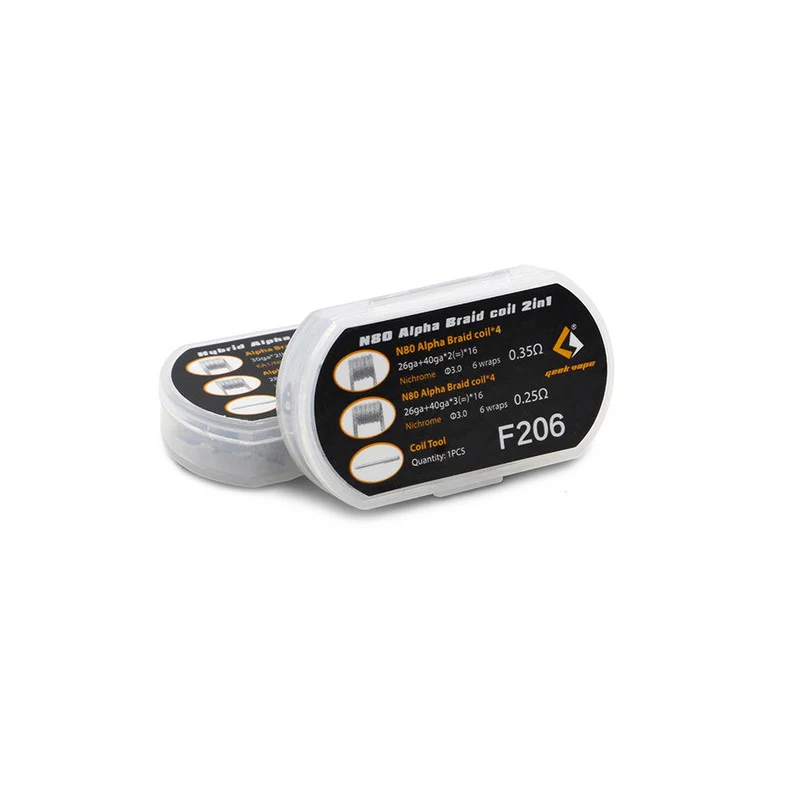 GEEKVAPE F206 N80 ALPHA BRAID 2 IN 1 PREBUILT COILS - Image 3