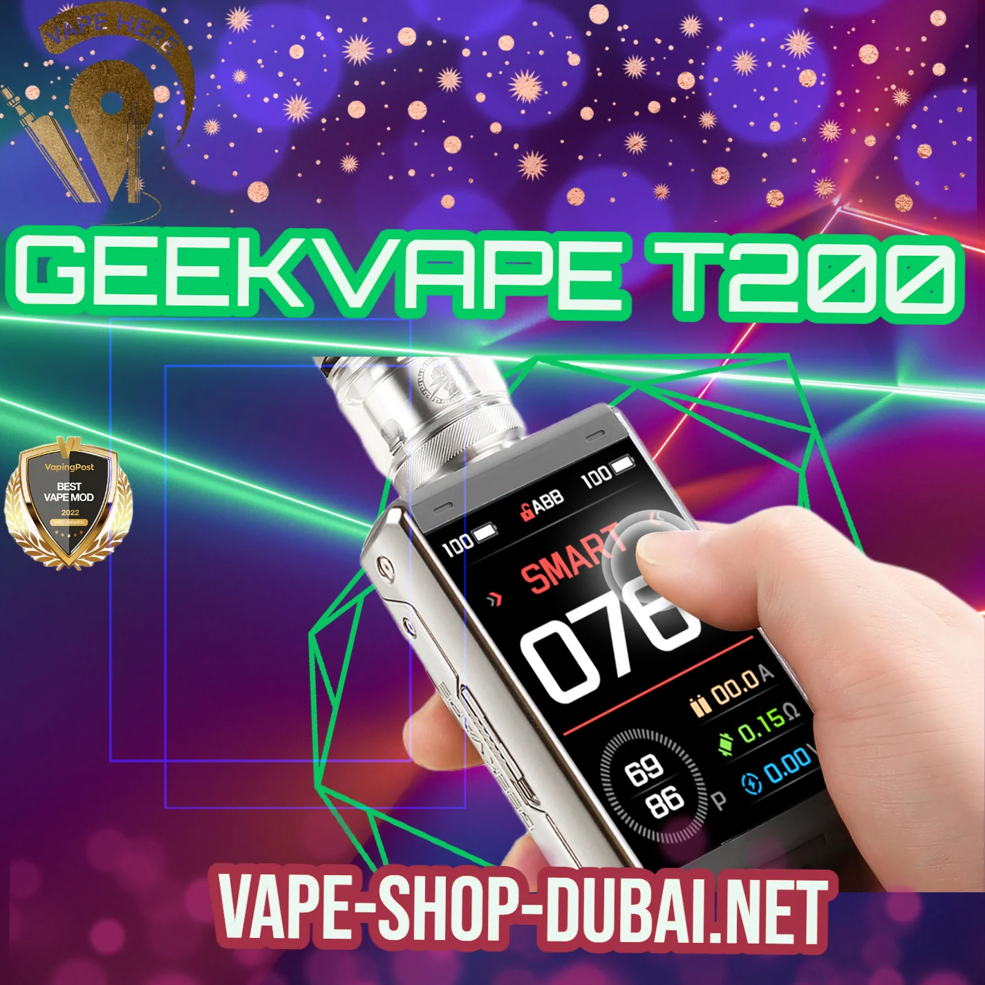 GEEKVAPE T200 (Aegis Touch) STARTER KIT 200W - Image 10