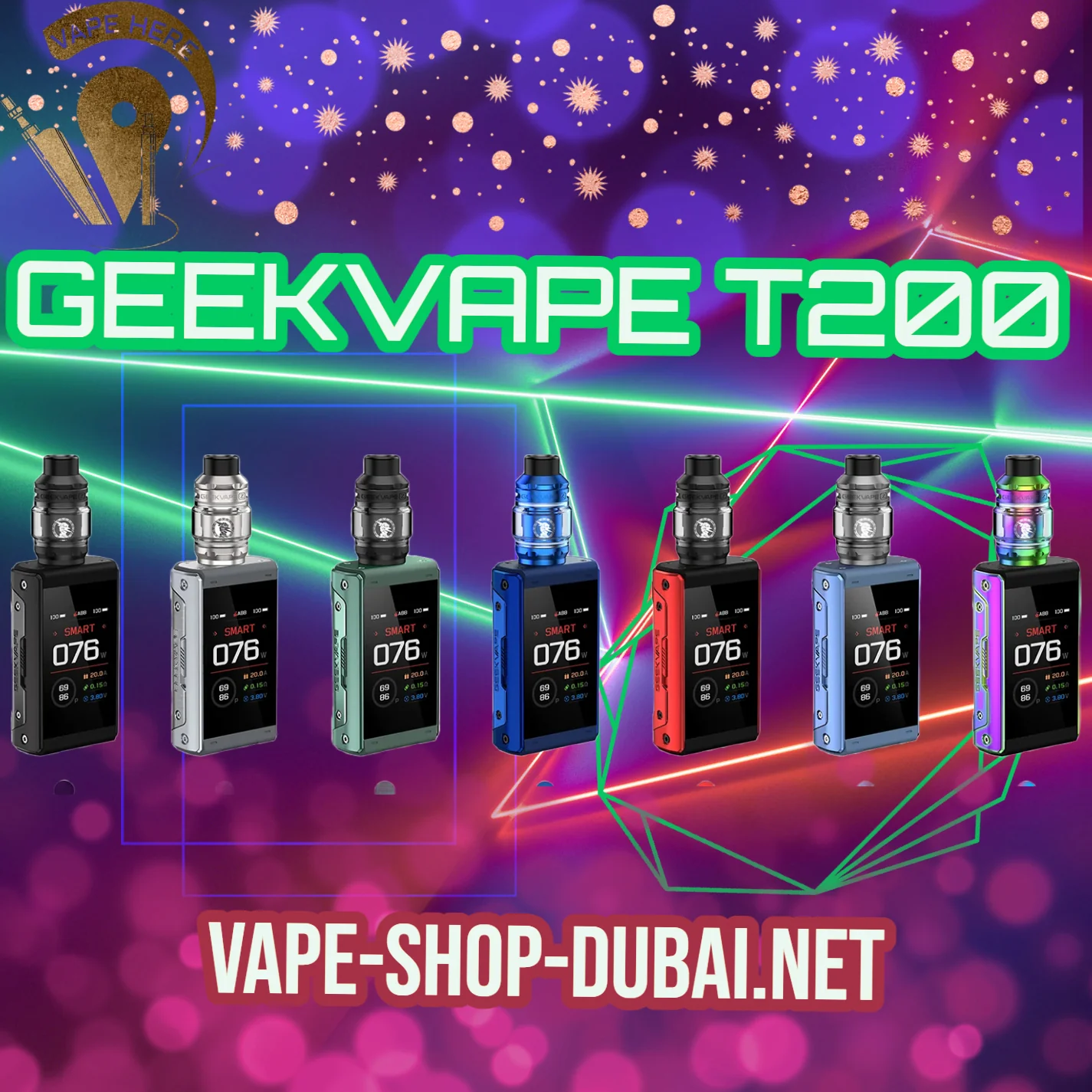 GEEKVAPE T200 (Aegis Touch) STARTER KIT 200W - Image 2