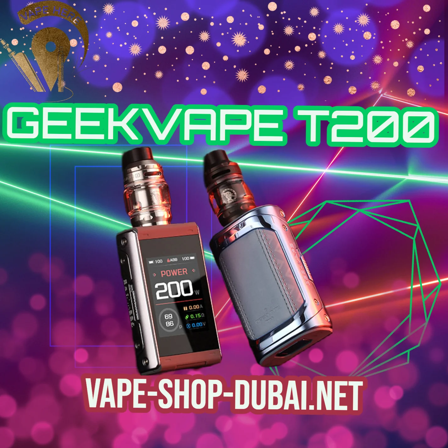 GEEKVAPE T200 (Aegis Touch) STARTER KIT 200W - Image 3