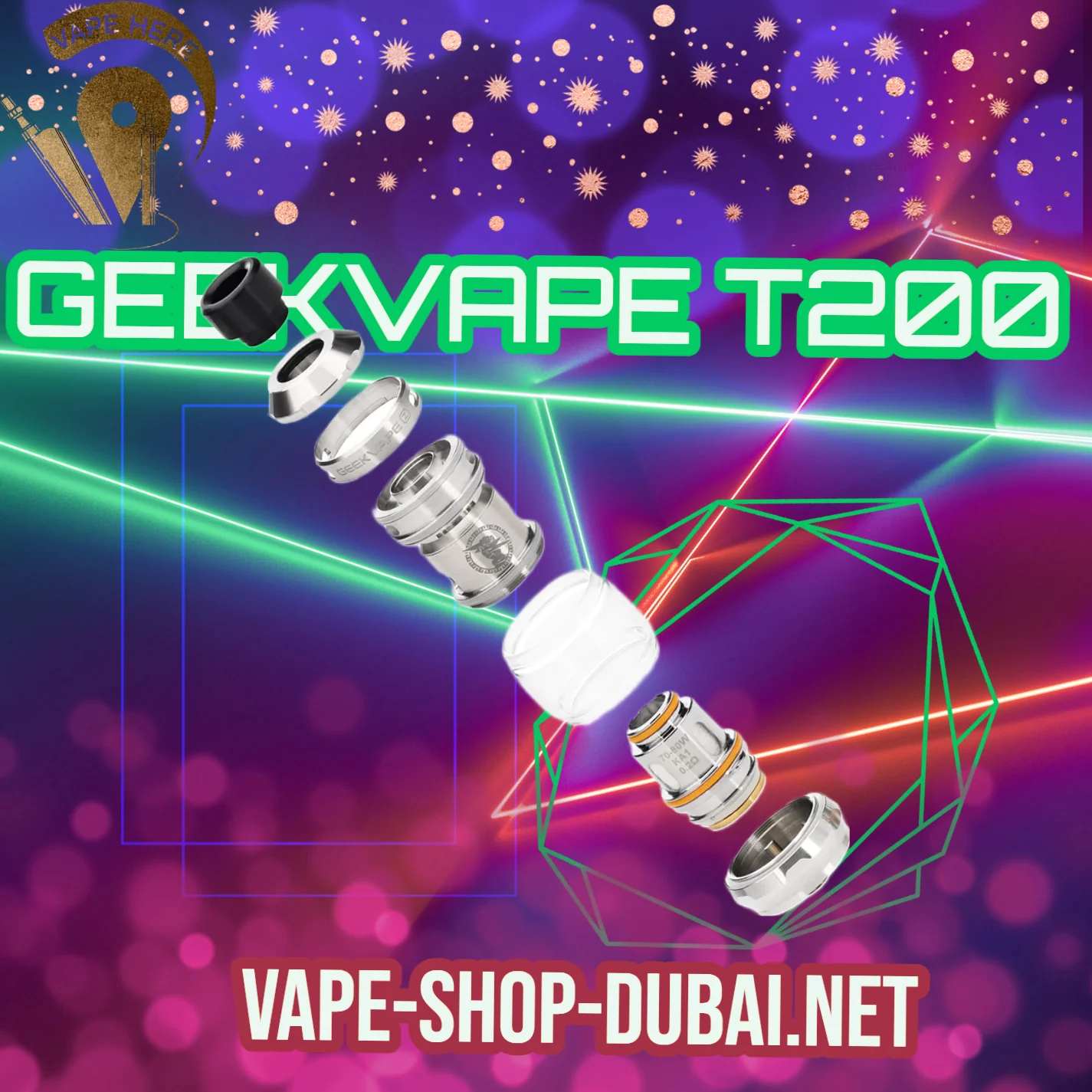 GEEKVAPE T200 (Aegis Touch) STARTER KIT 200W - Image 4