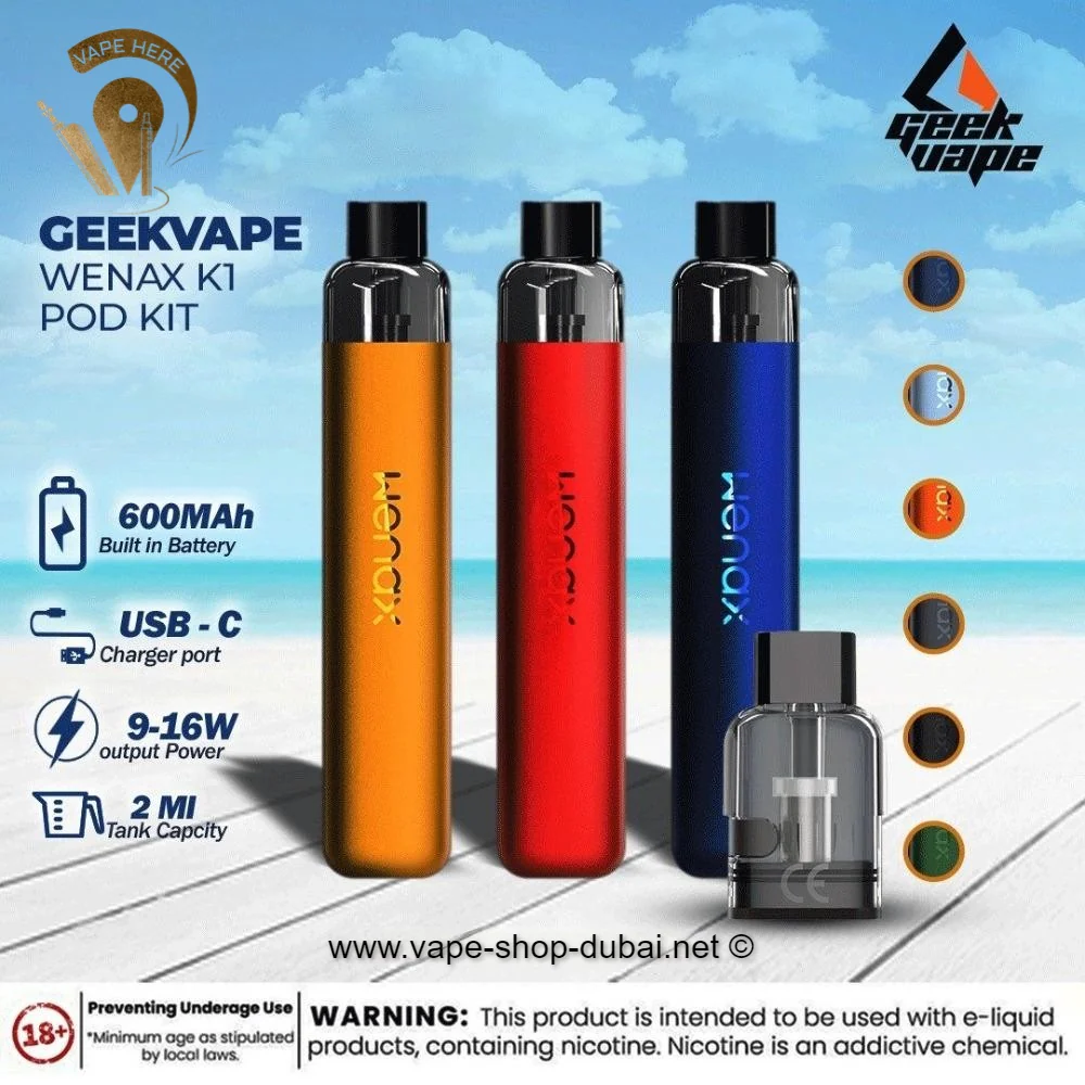 GEEKVAPE WENAX K1 POD SYSTEM - 16 W E-Cigarette Kits - Image 2