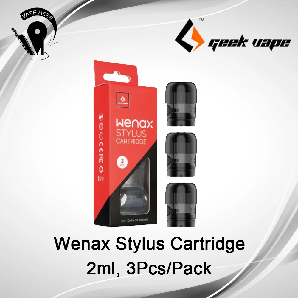 GEEKVAPE WENAX Stylus Empty Pod Cartridge 2ml 3pcs - Image 3