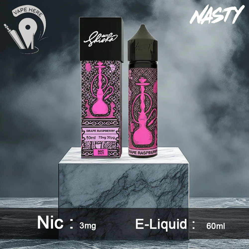 Grape Raspberry Nasty Shisha - E-Liquids 60ml - Image 2