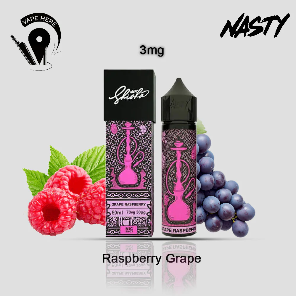 Grape Raspberry Nasty Shisha - E-Liquids 60ml - Image 3